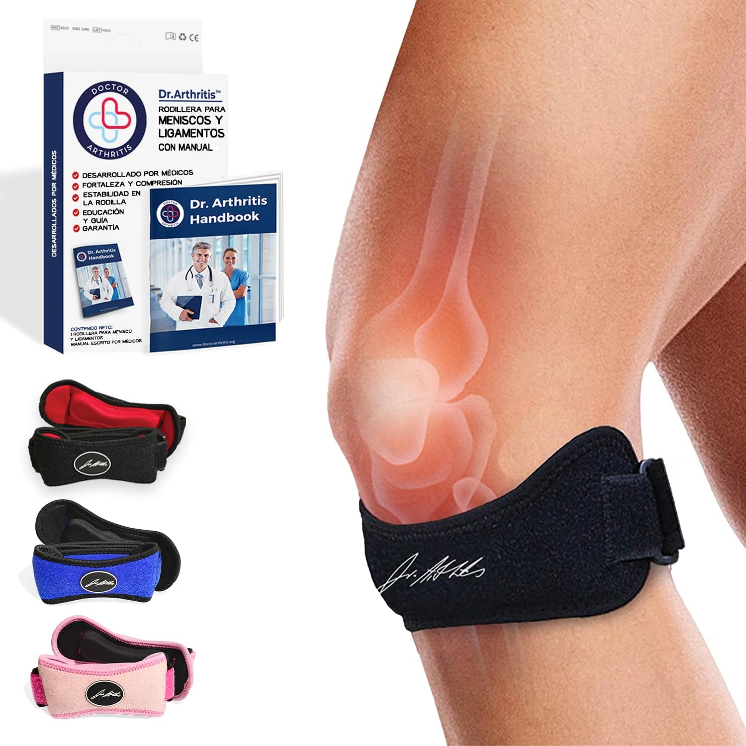 Rodilleras de compresión para curl femoral