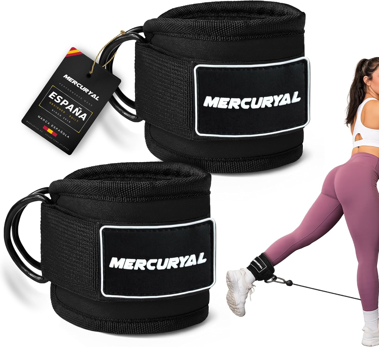 Tobillera para polea cable kickback